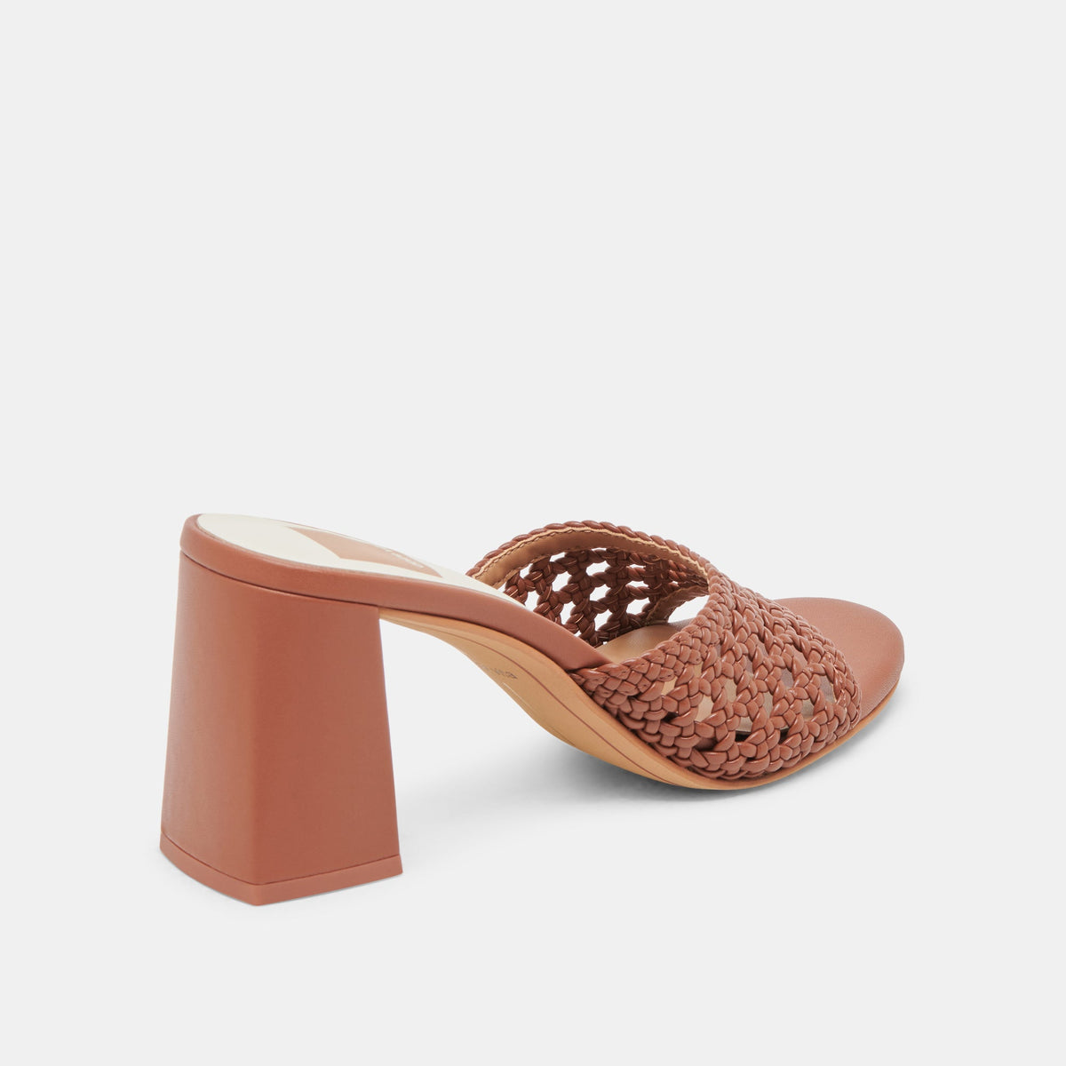MARGOE HEELS COGNAC WOVEN STELLA | Dolce Vita