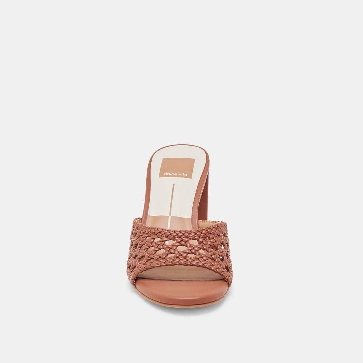 MARGOE HEELS COGNAC WOVEN STELLA | Dolce Vita