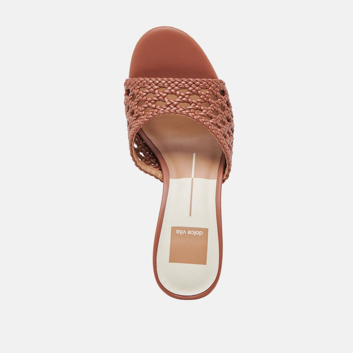 MARGOE HEELS COGNAC WOVEN STELLA | Dolce Vita
