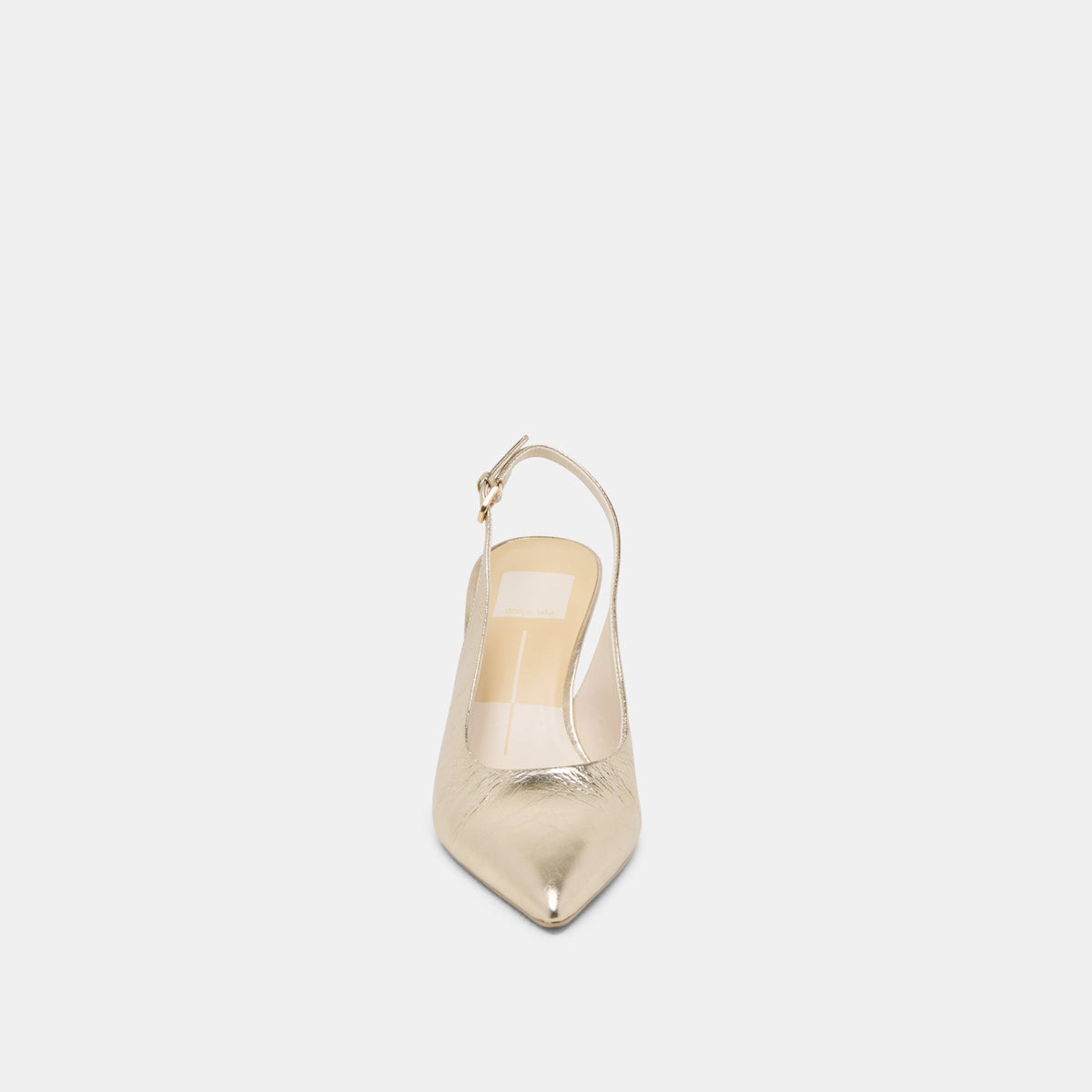 ELASI HEELS LIGHT GOLD CRINKLE PATENT | Dolce Vita