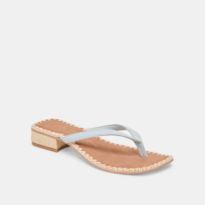 BARTY SANDALS ICE BLUE LEATHER | Dolce Vita