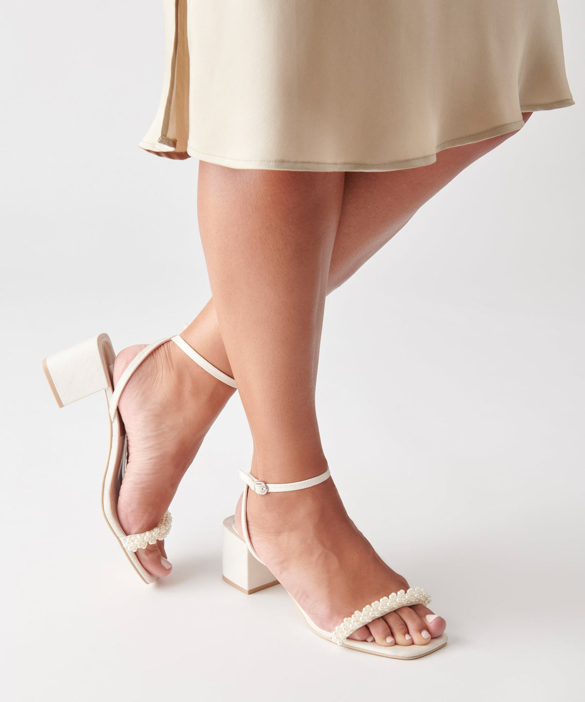 ZALIMA HEELS VANILLA PEARLS | Dolce Vita