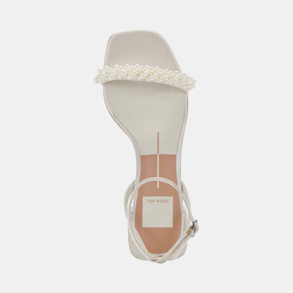 ZALIMA HEELS VANILLA PEARLS | Dolce Vita