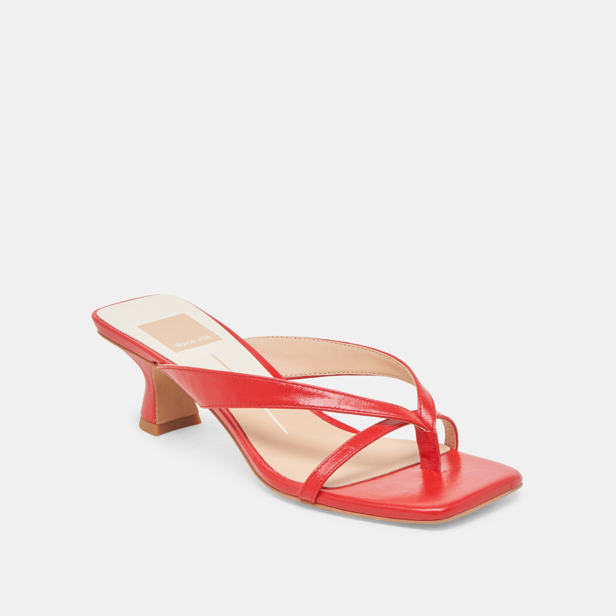 BREVEL WIDE HEELS CHILI LEATHER | Dolce Vita