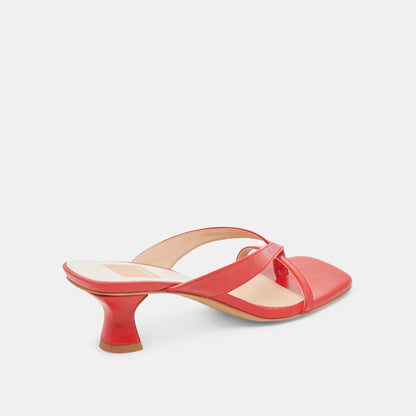 BREVEL WIDE HEELS CHILI LEATHER | Dolce Vita
