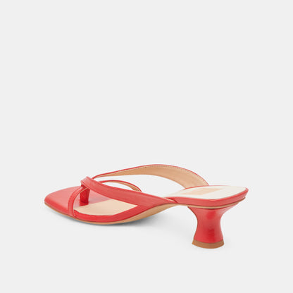 BREVEL WIDE HEELS CHILI LEATHER | Dolce Vita