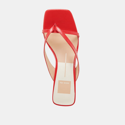 BREVEL WIDE HEELS CHILI LEATHER | Dolce Vita