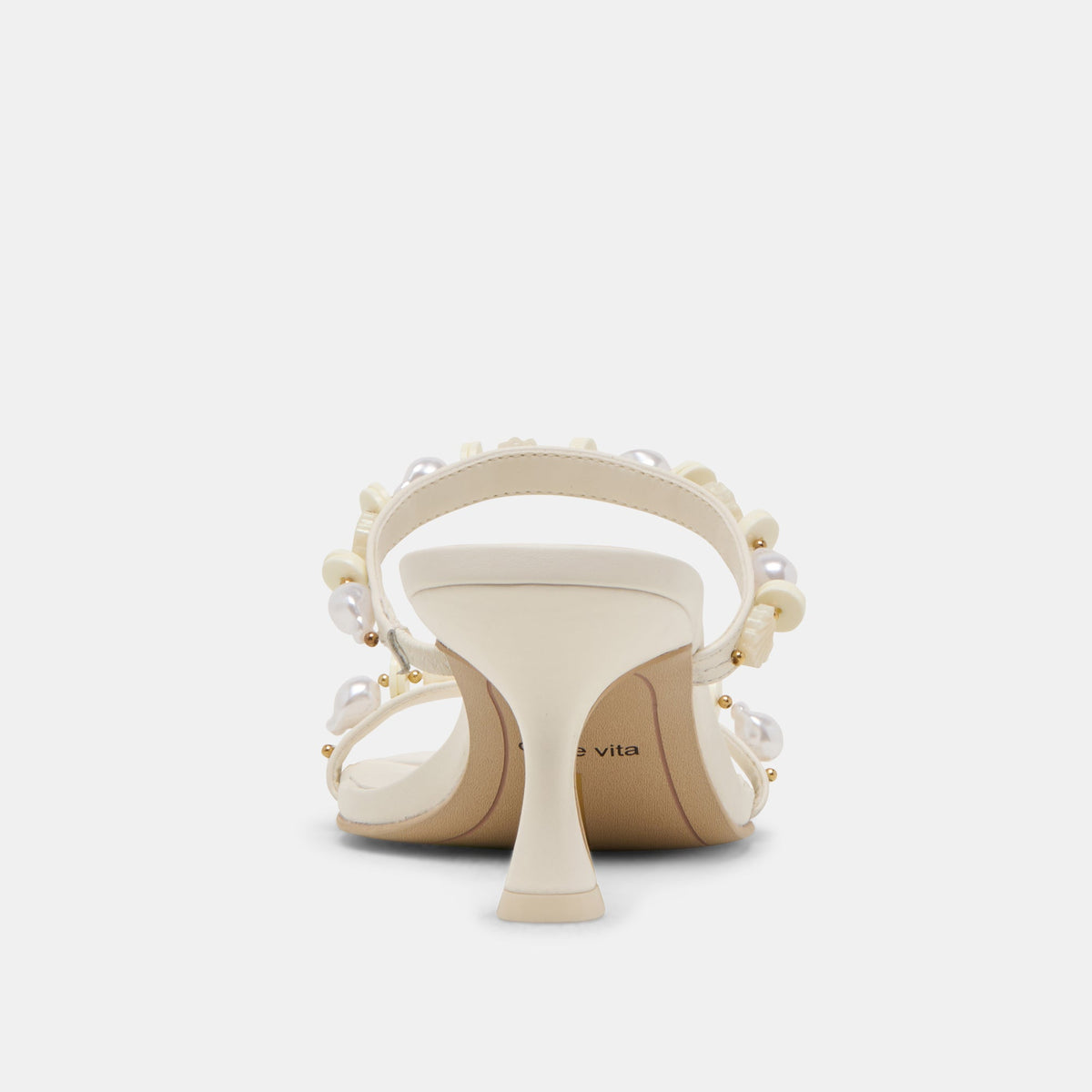 GRASON HEELS WHITE LEATHER | Dolce Vita