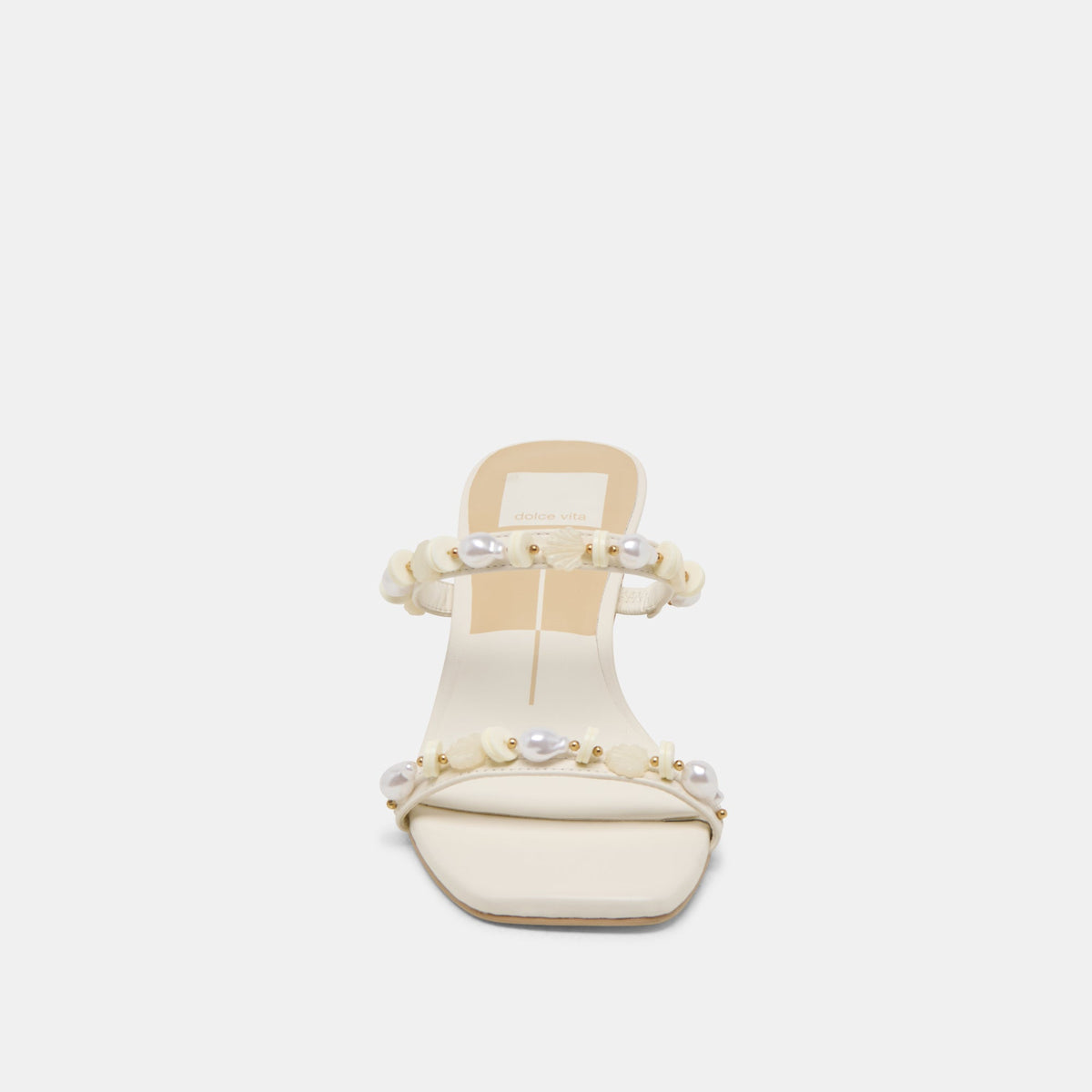 GRASON HEELS WHITE LEATHER | Dolce Vita