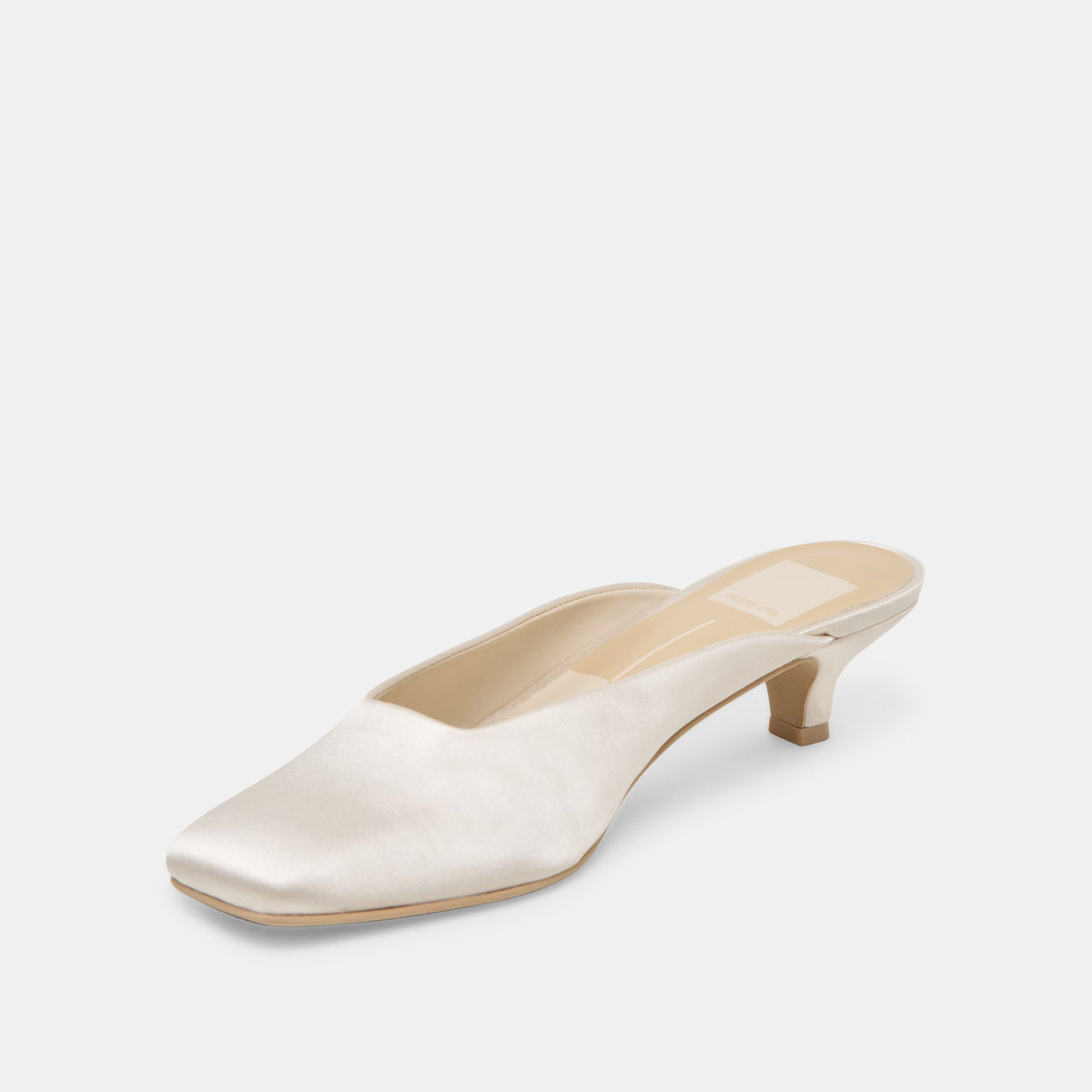 UMARA HEELS IVORY SATIN | Dolce Vita