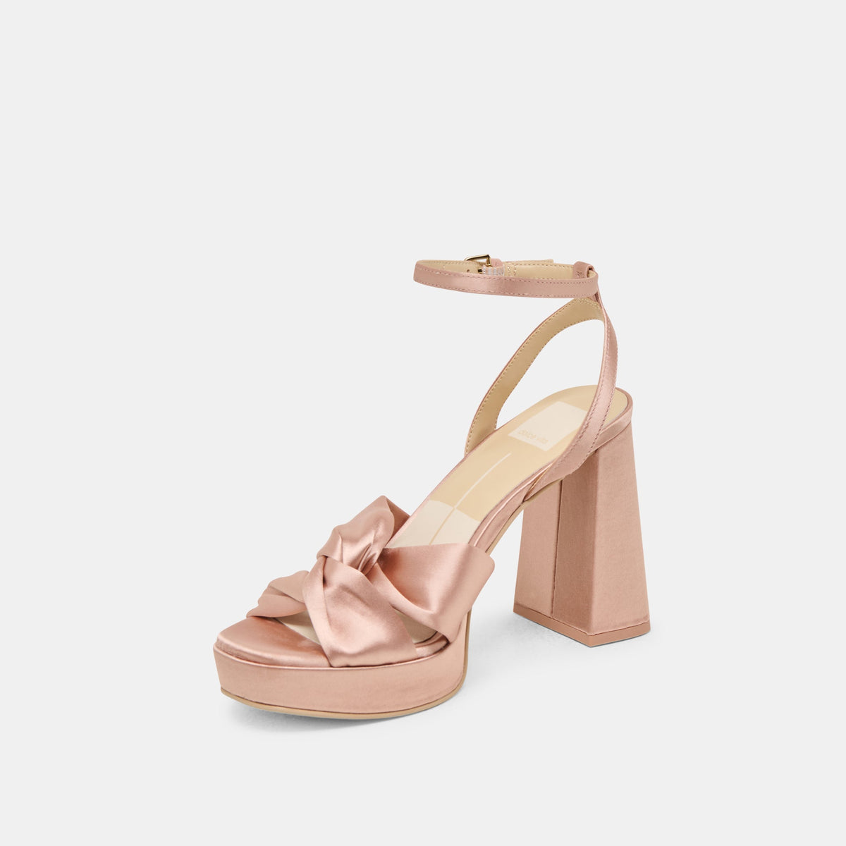 PARLO HEELS BLUSH SATIN | Dolce Vita