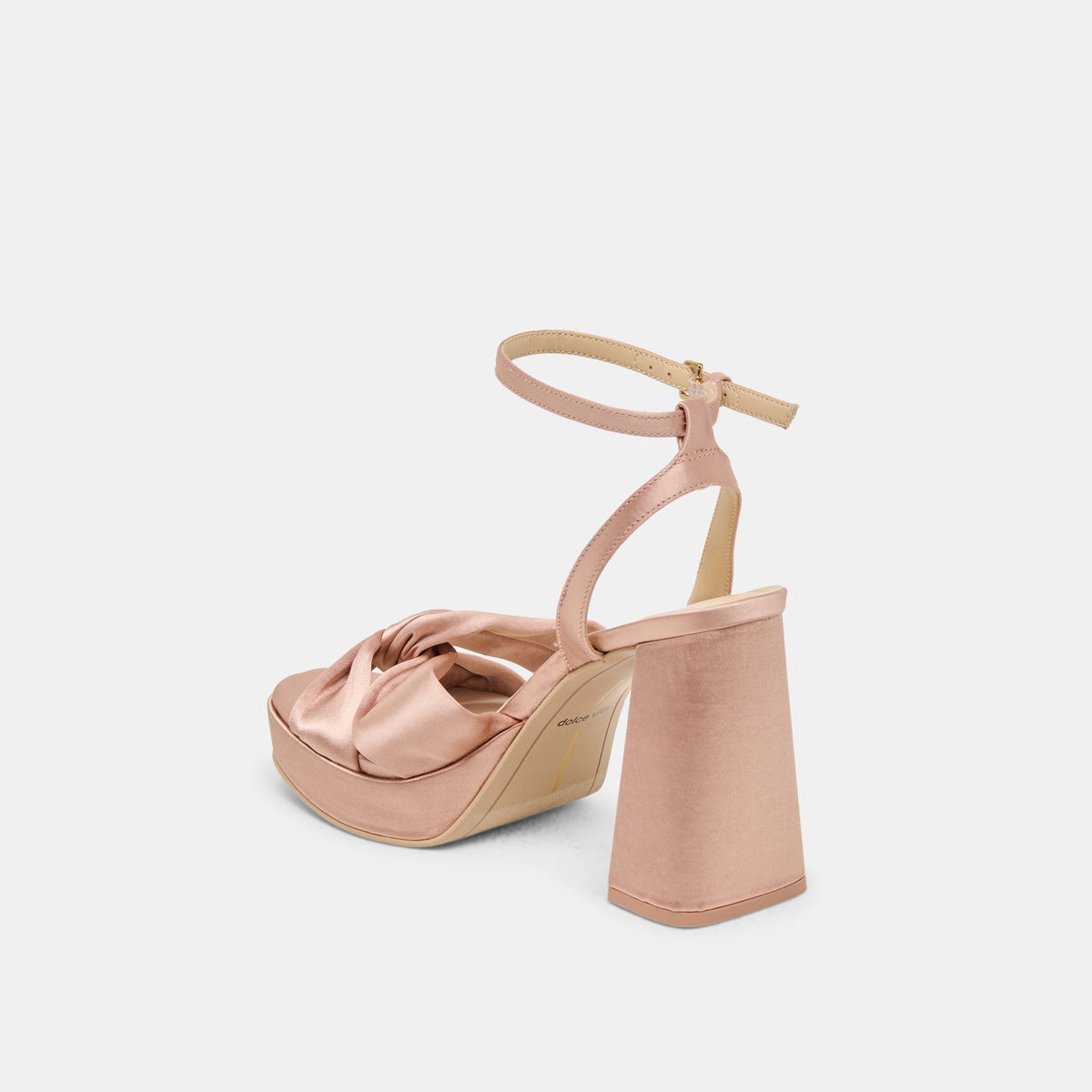 PARLO HEELS BLUSH SATIN | Dolce Vita