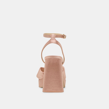 PARLO HEELS BLUSH SATIN | Dolce Vita