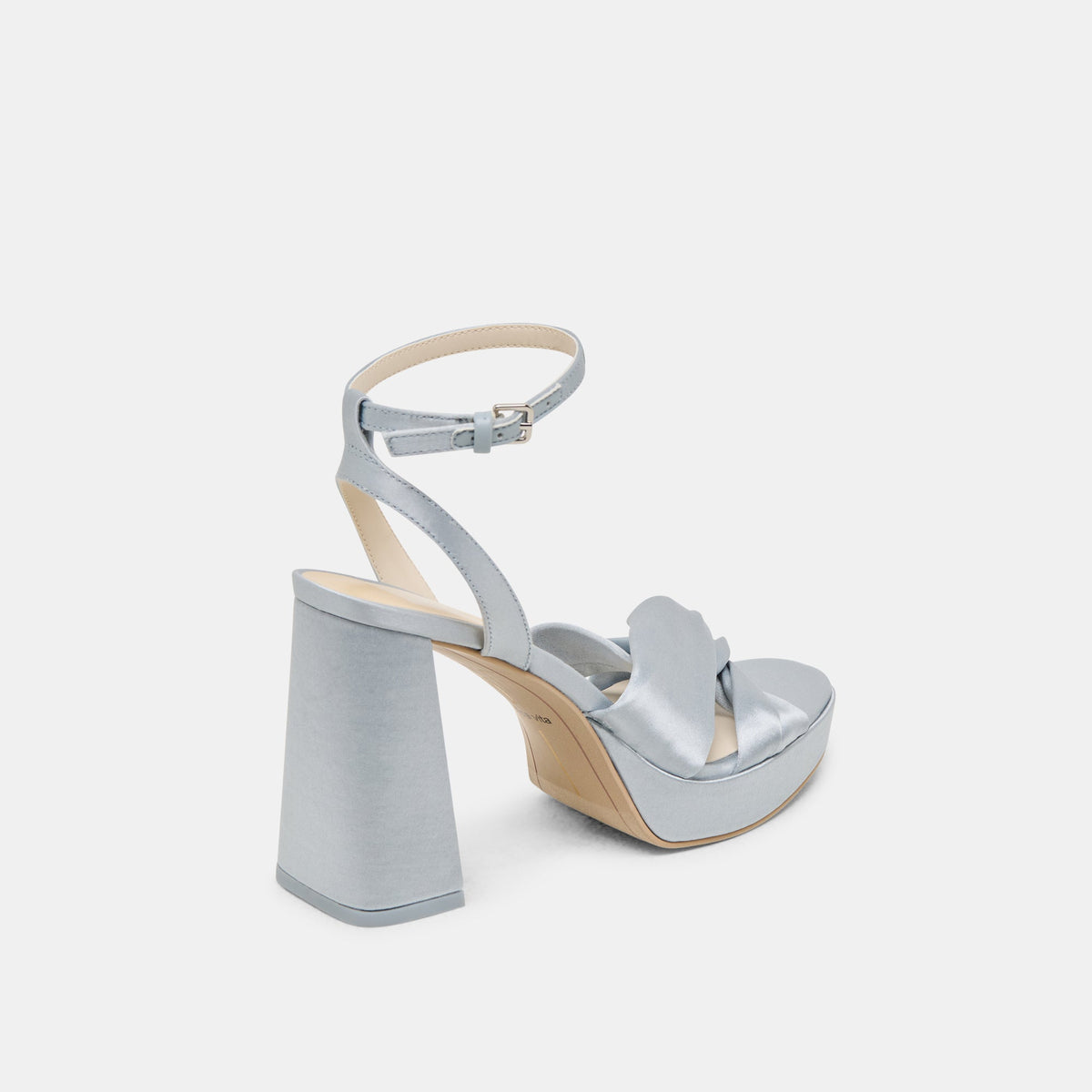 PARLO HEELS LIGHT BLUE SATIN | Dolce Vita