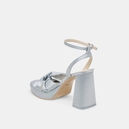 PARLO HEELS LIGHT BLUE SATIN | Dolce Vita