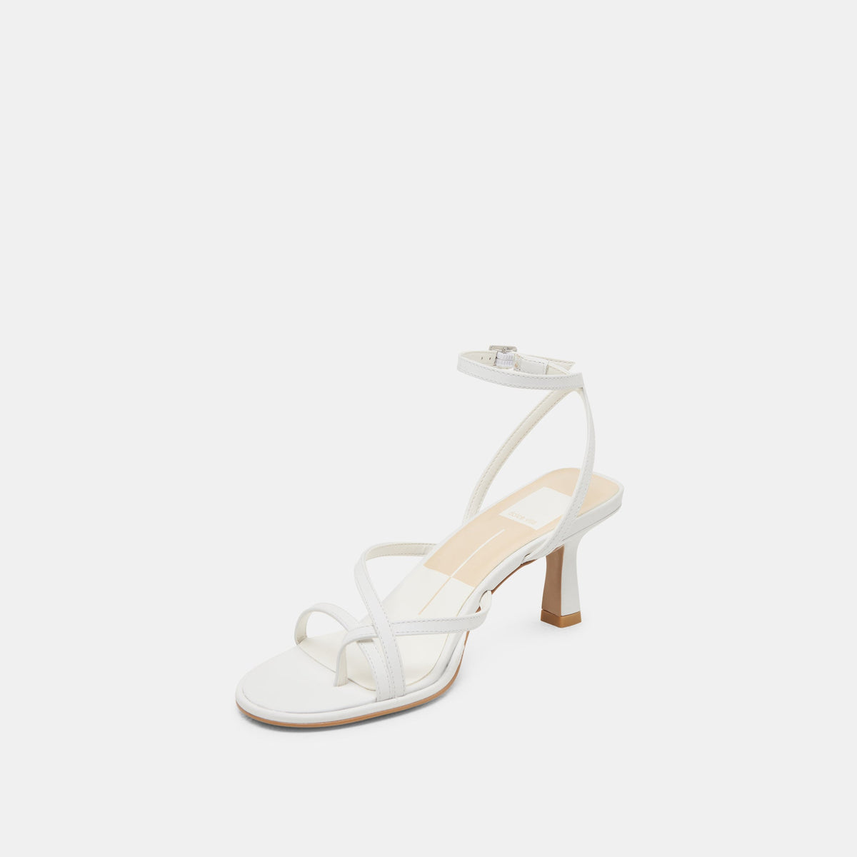 MORAH WIDE HEELS TRUE WHITE LEATHER | Dolce Vita