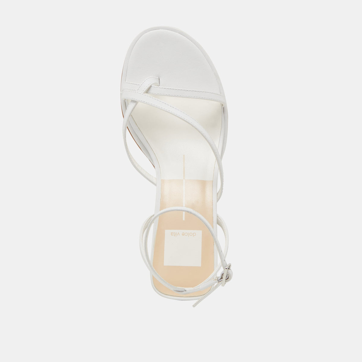 MORAH WIDE HEELS TRUE WHITE LEATHER | Dolce Vita