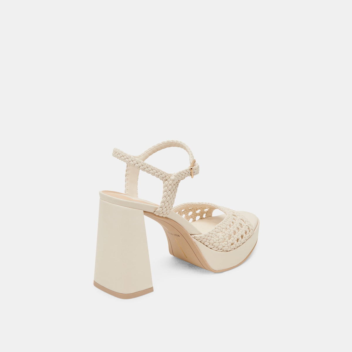 PEYTEN WIDE HEELS CREME WOVEN STELLA | Dolce Vita
