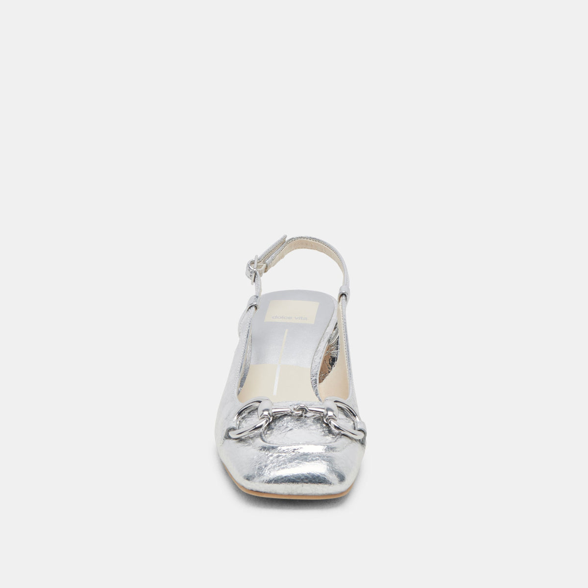 MELLI HEELS SILVER DISTRESSED LEATHER | Dolce Vita