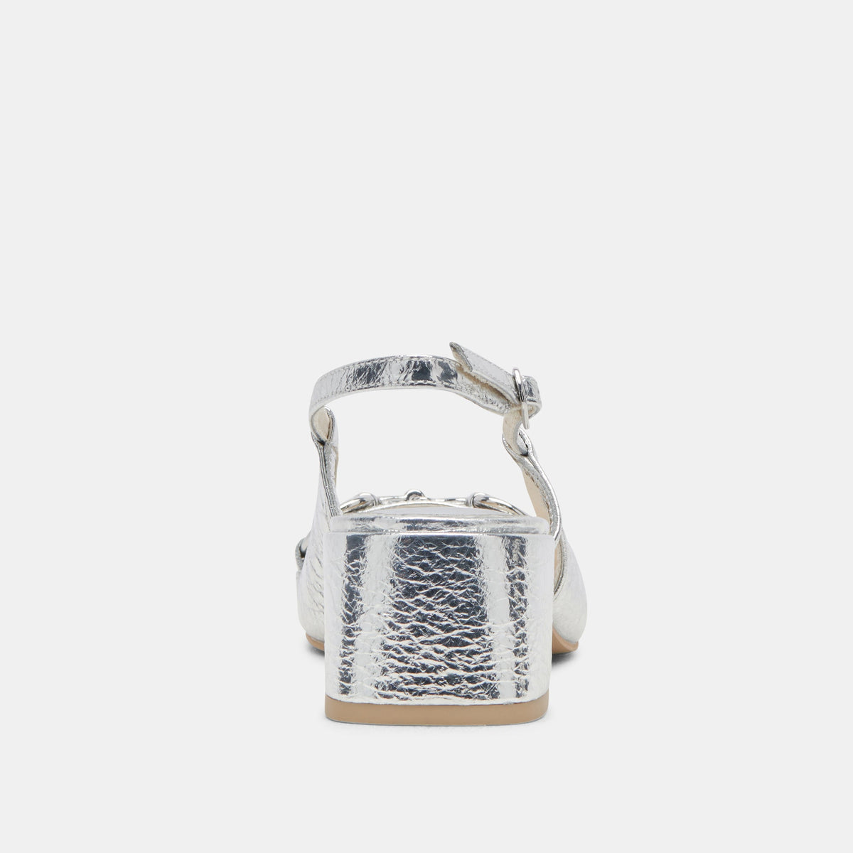 MELLI HEELS SILVER DISTRESSED LEATHER | Dolce Vita