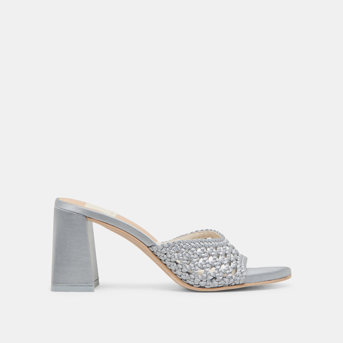 MARGOE HEELS LIGHT BLUE WOVEN SATIN | Dolce Vita
