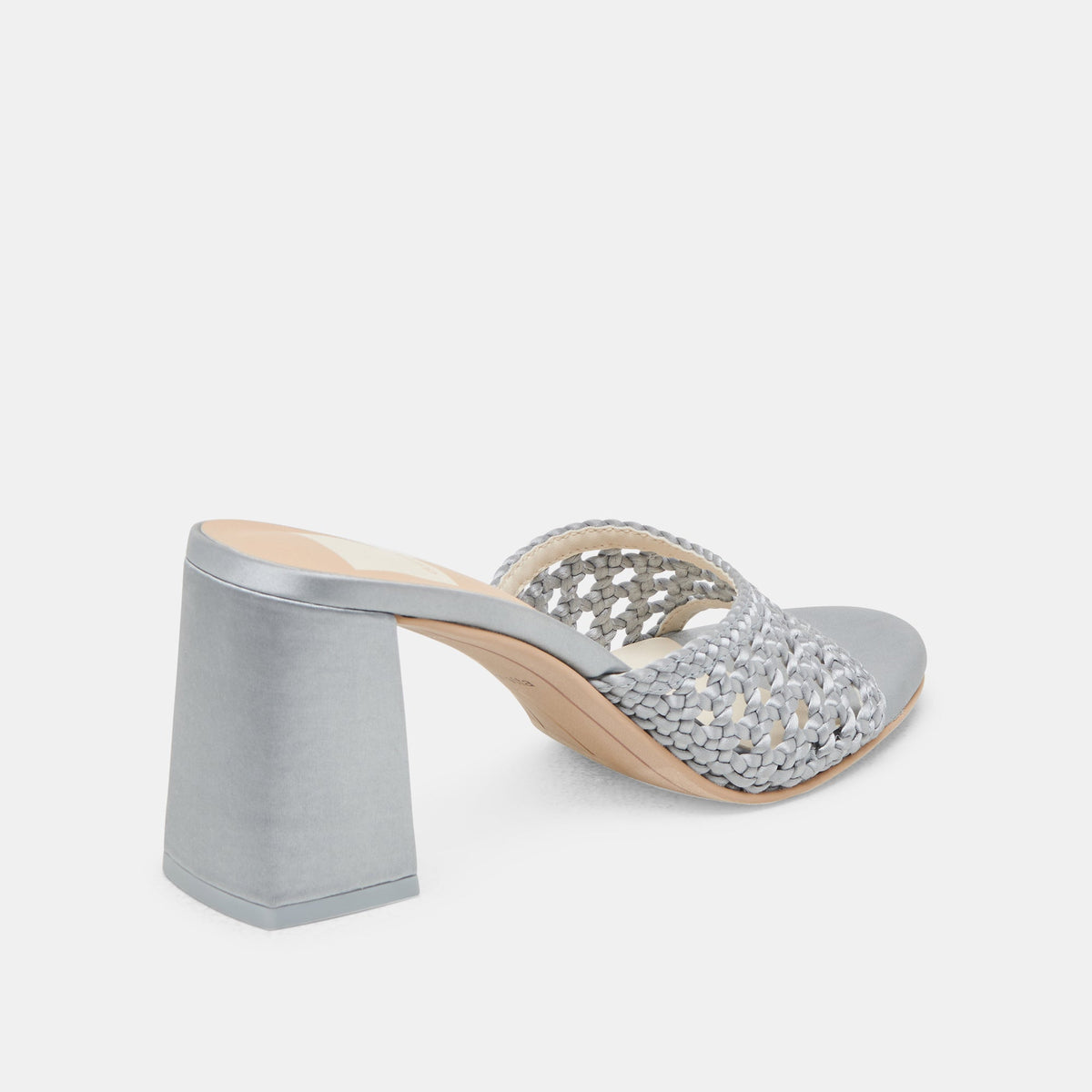 MARGOE HEELS LIGHT BLUE WOVEN SATIN | Dolce Vita