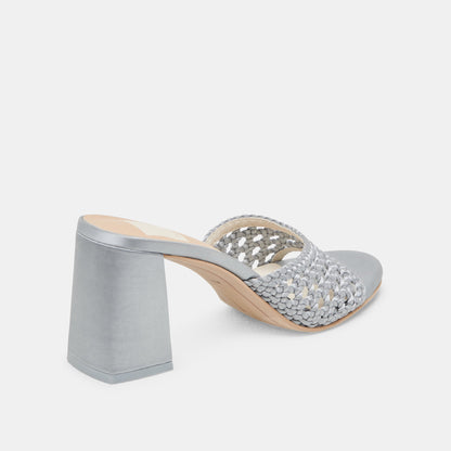 MARGOE HEELS LIGHT BLUE WOVEN SATIN | Dolce Vita