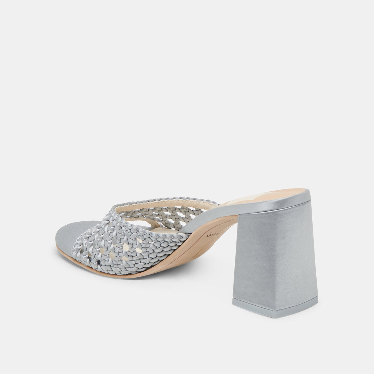 MARGOE HEELS LIGHT BLUE WOVEN SATIN | Dolce Vita