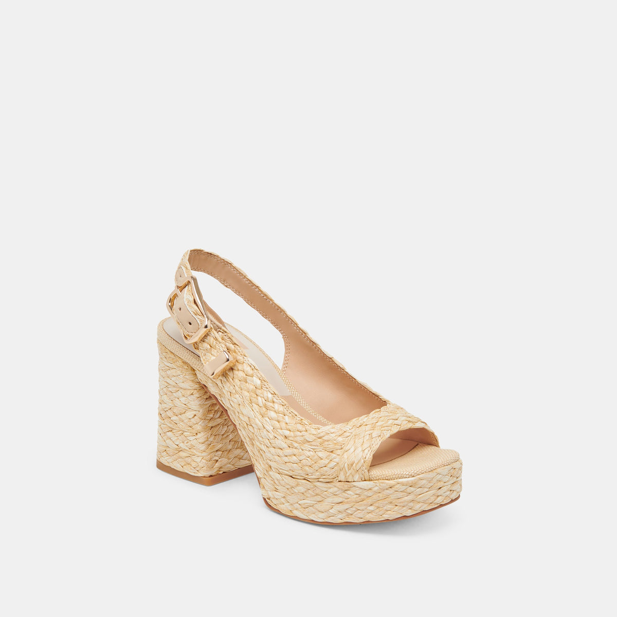 FLORES HEELS NATURAL RAFFIA | Dolce Vita