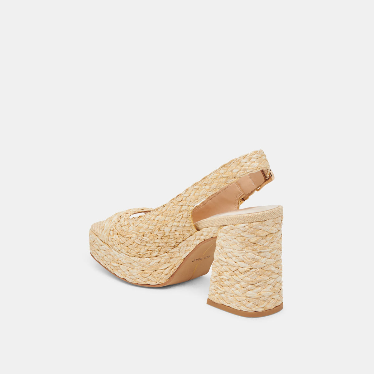 FLORES HEELS NATURAL RAFFIA | Dolce Vita