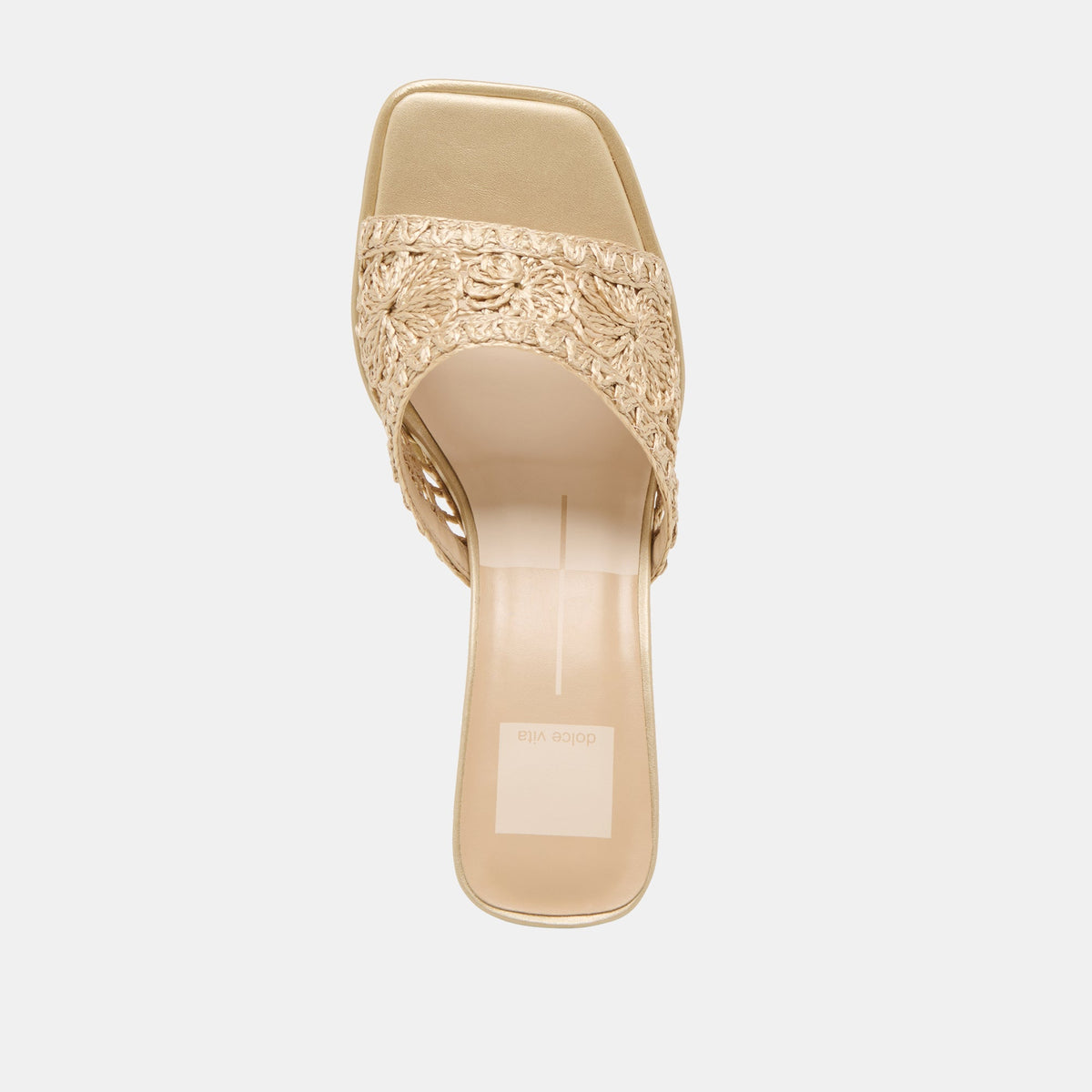 MAYLAH HEELS LIGHT GOLD MACRAME | Dolce Vita