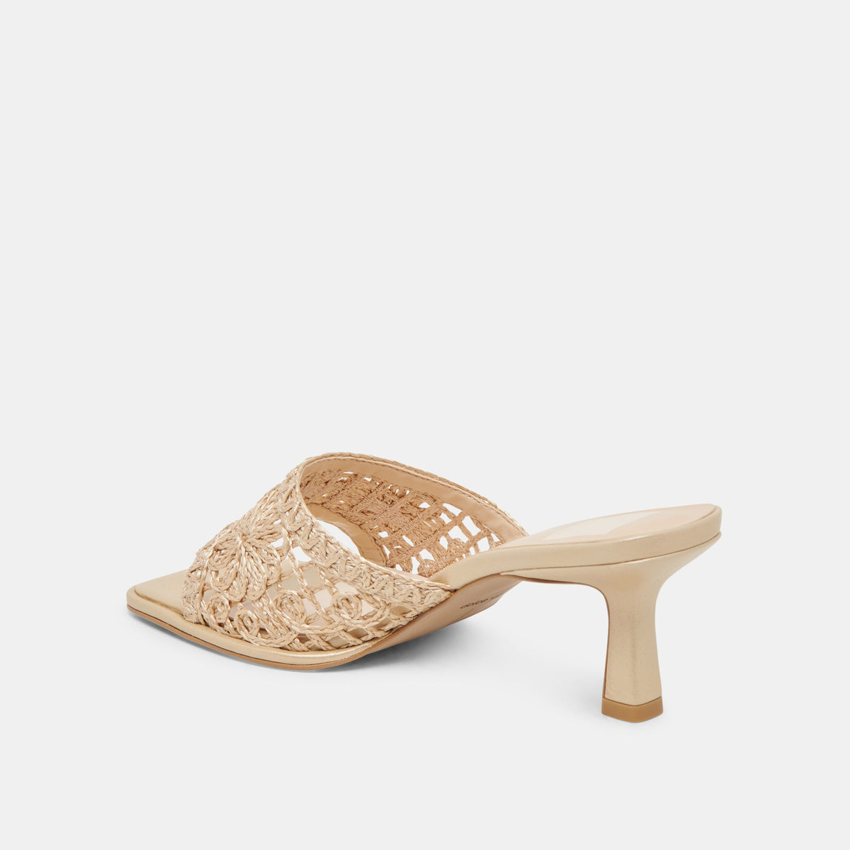 MAYLAH HEELS LIGHT GOLD MACRAME | Dolce Vita