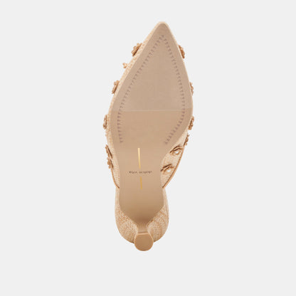 CAMILO HEELS LT NATURAL RAFFIA | Dolce Vita
