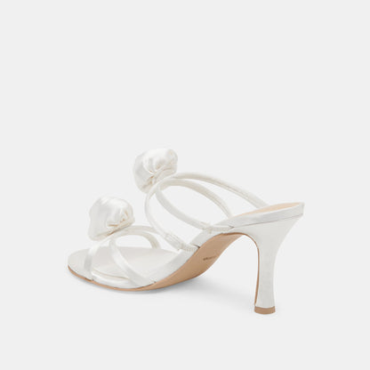 LINZY HEELS TRUE WHITE SATIN | Dolce Vita