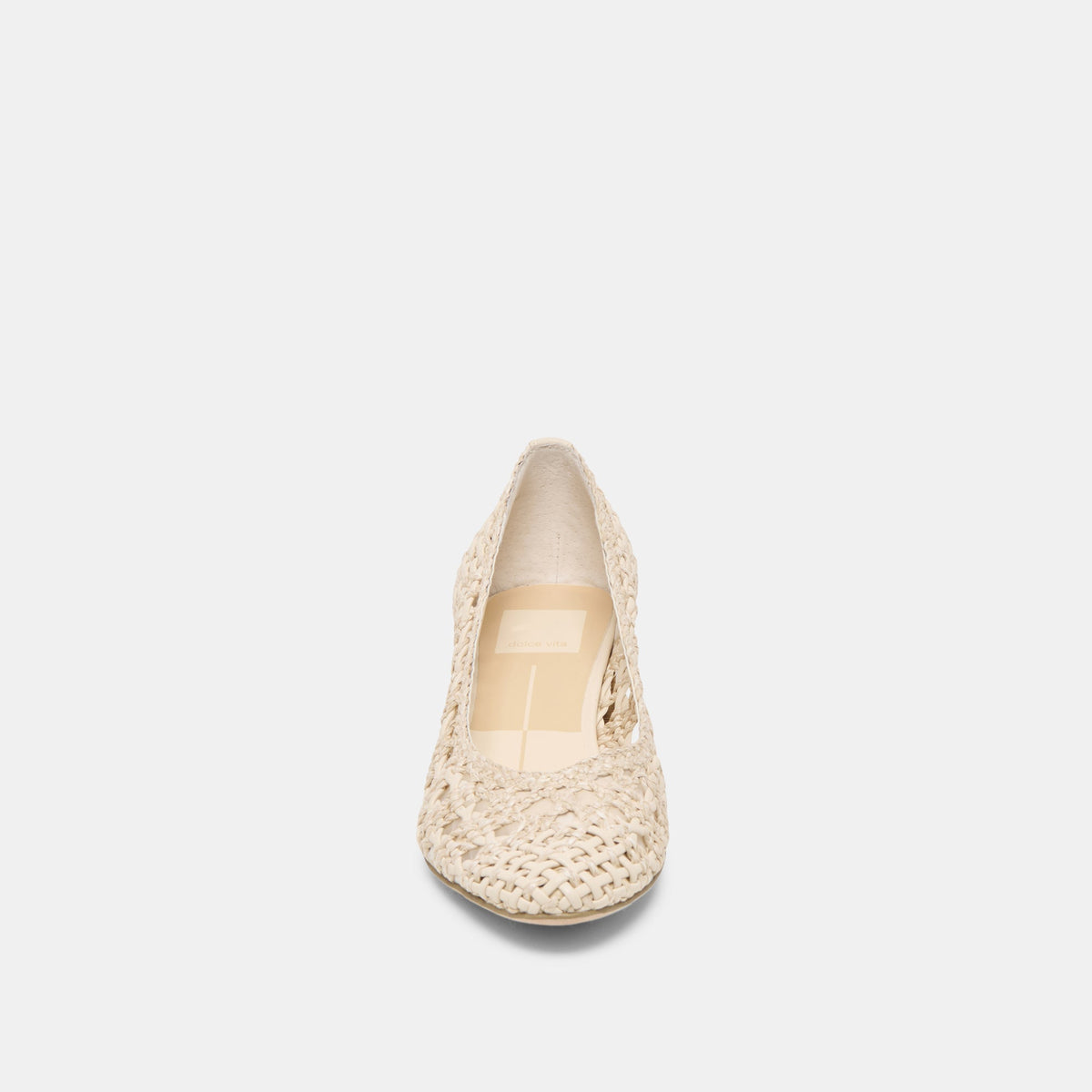 Lula Ivory Multi Woven Raffia Heels | Dolce Vita