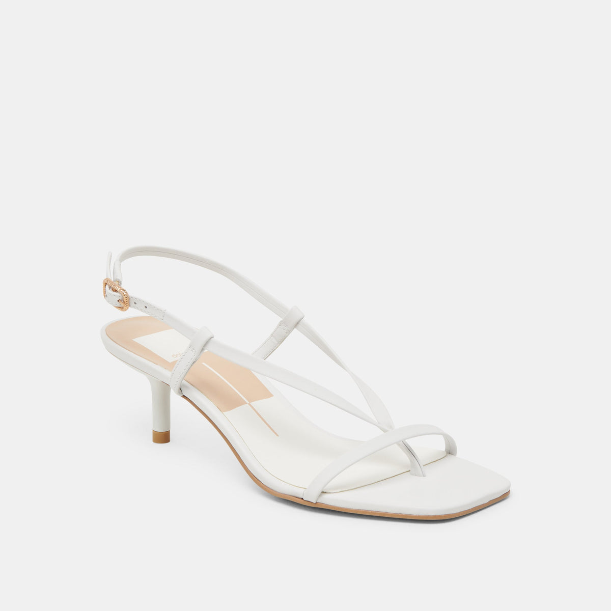 LAURY HEELS TRUE WHITE LEATHER | Dolce Vita