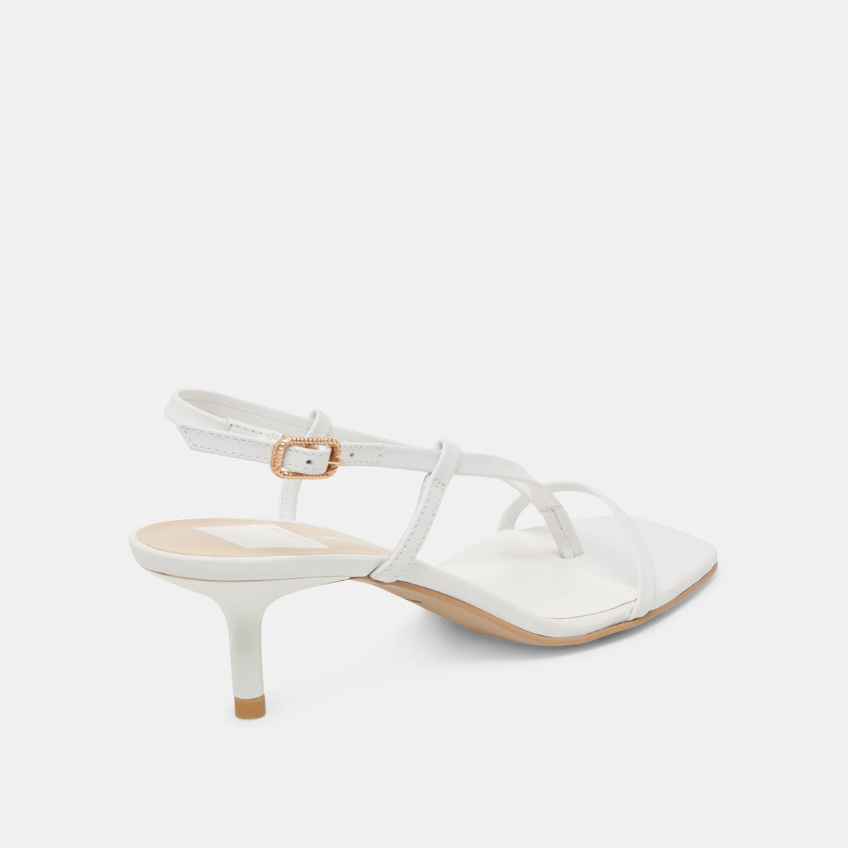LAURY HEELS TRUE WHITE LEATHER | Dolce Vita