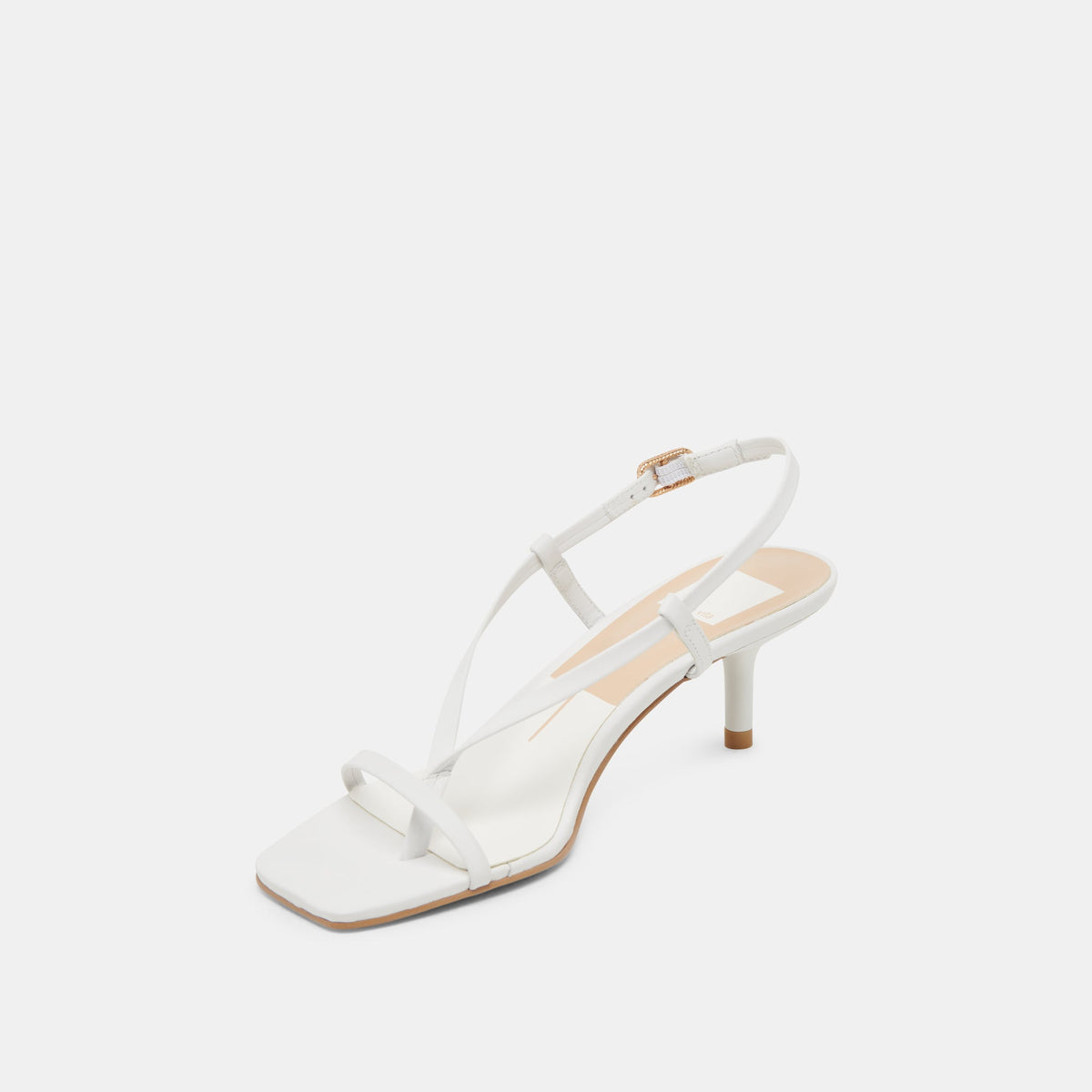 LAURY HEELS TRUE WHITE LEATHER | Dolce Vita