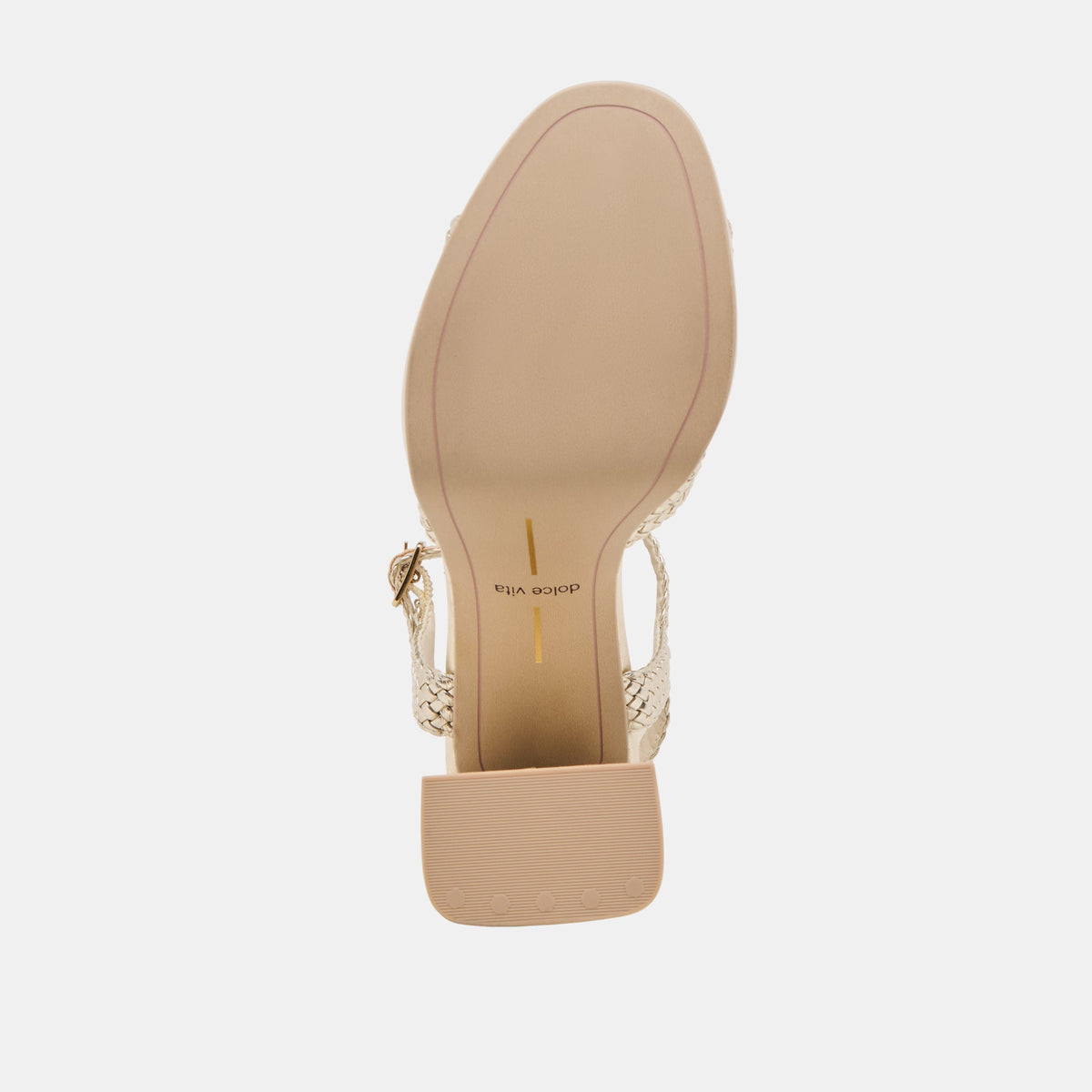 PEYTEN HEELS LIGHT GOLD WOVEN STELLA | Dolce Vita