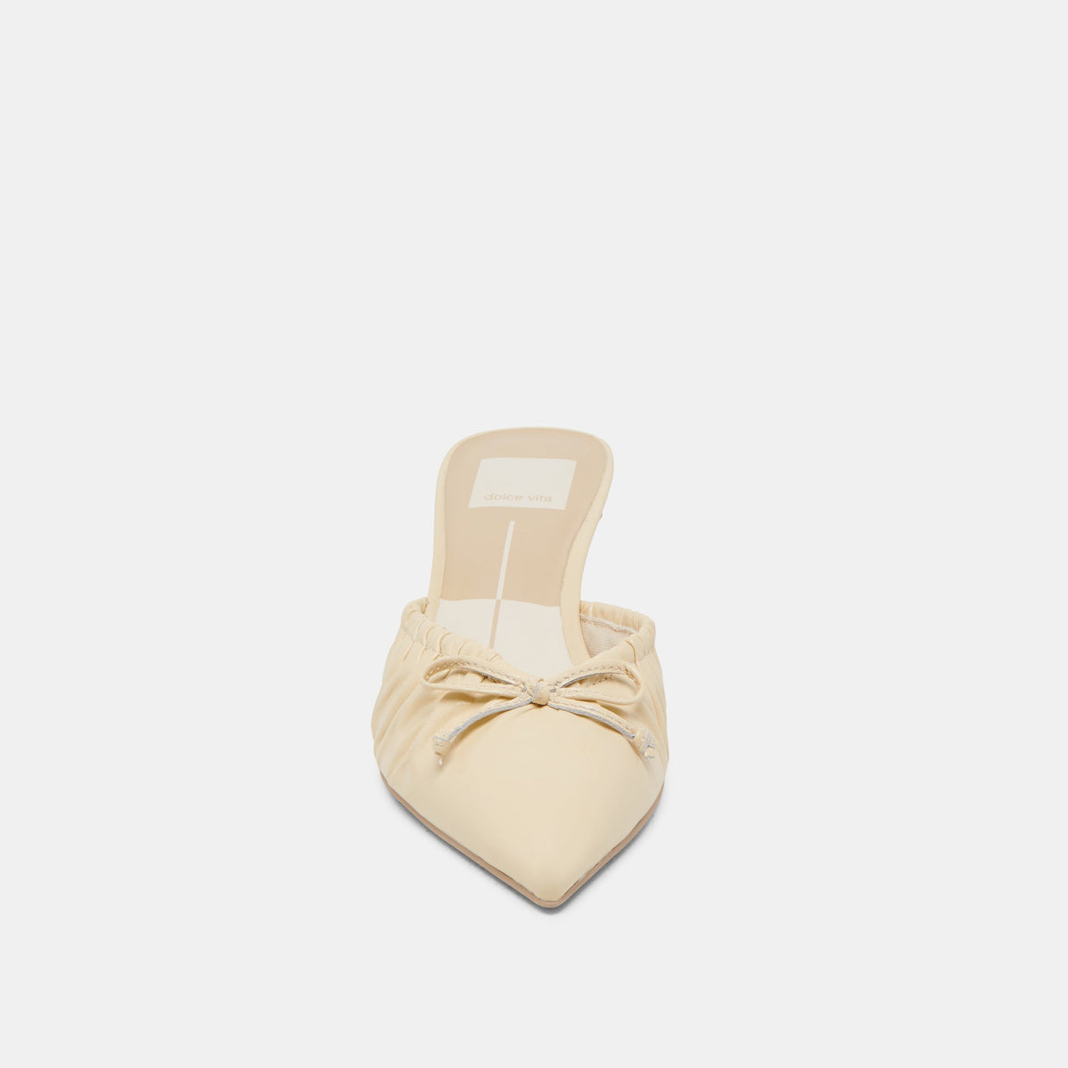 KAIRI MID HEELS LIGHT YELLOW CRINKLE PATENT | Dolce Vita