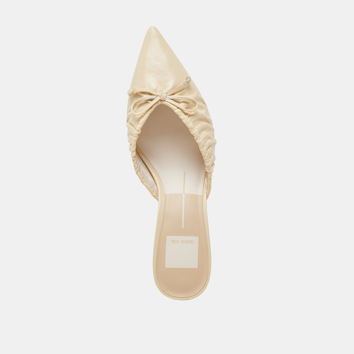 KAIRI MID HEELS LIGHT YELLOW CRINKLE PATENT | Dolce Vita