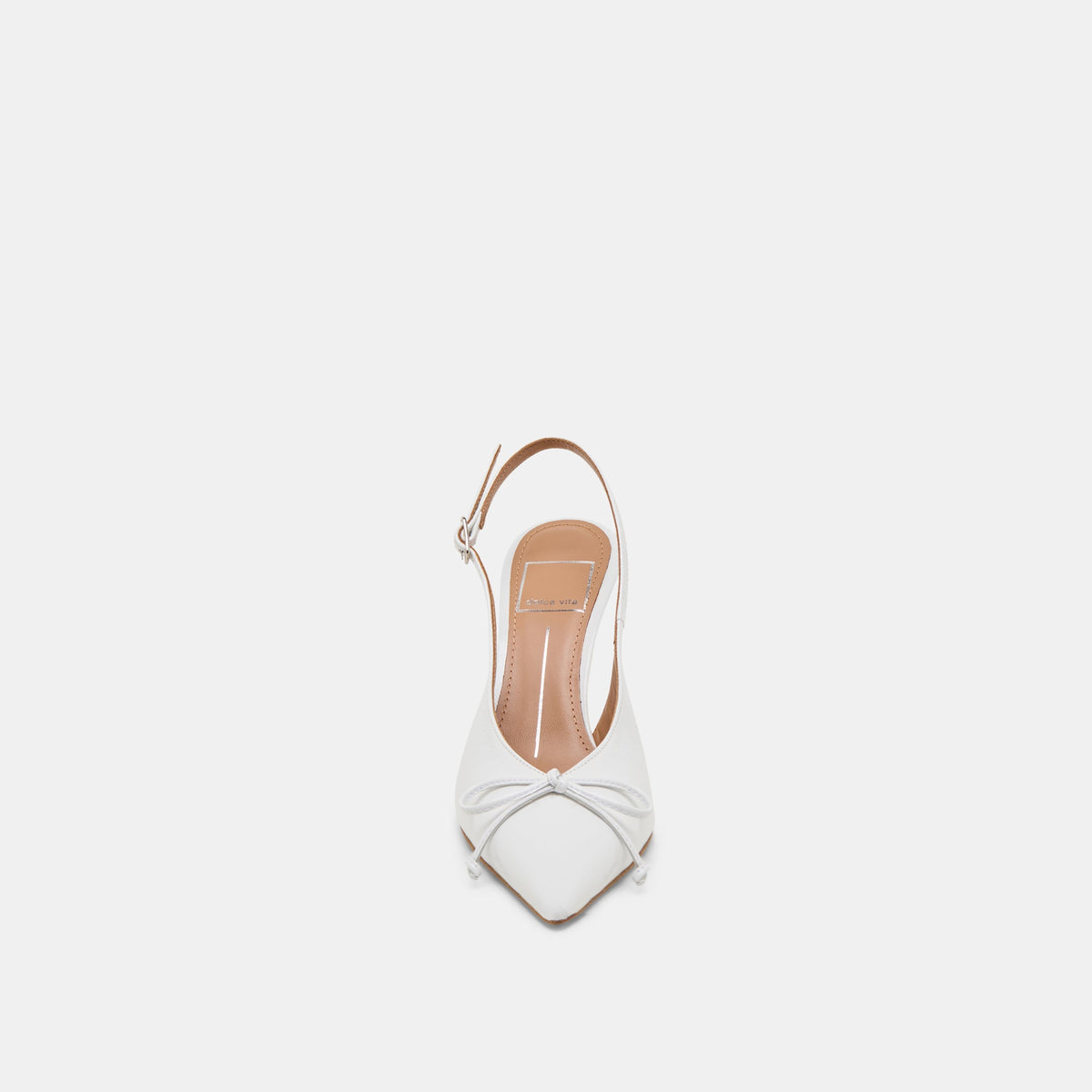 GEENA HEELS WHITE LEATHER | Dolce Vita