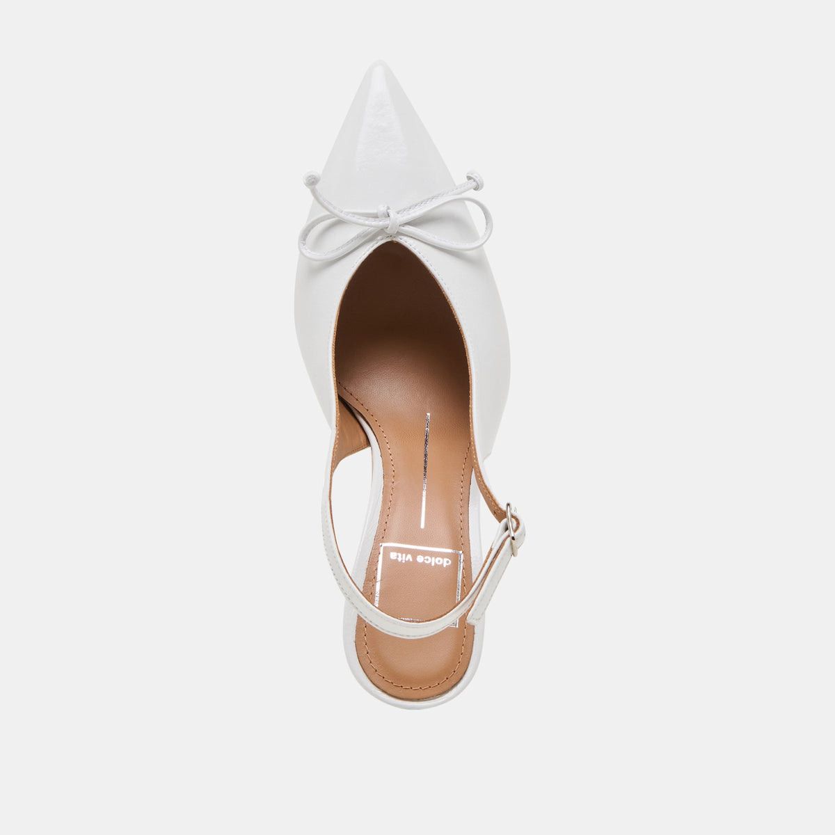 GEENA HEELS WHITE LEATHER | Dolce Vita