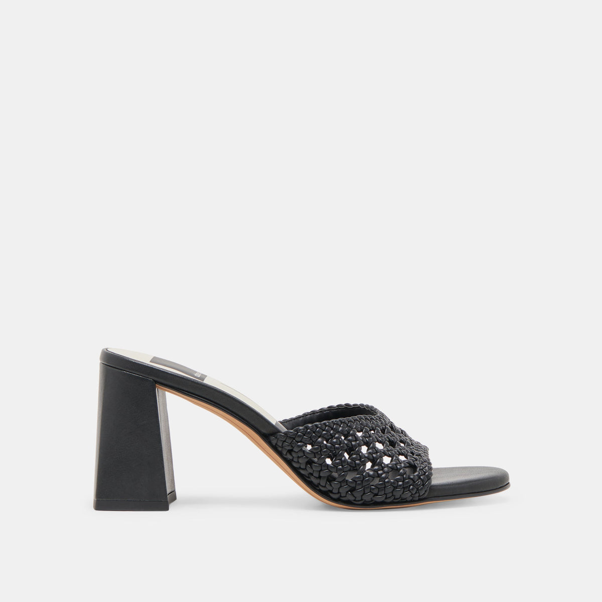 MARGOE HEELS BLACK WOVEN STELLA | Dolce Vita