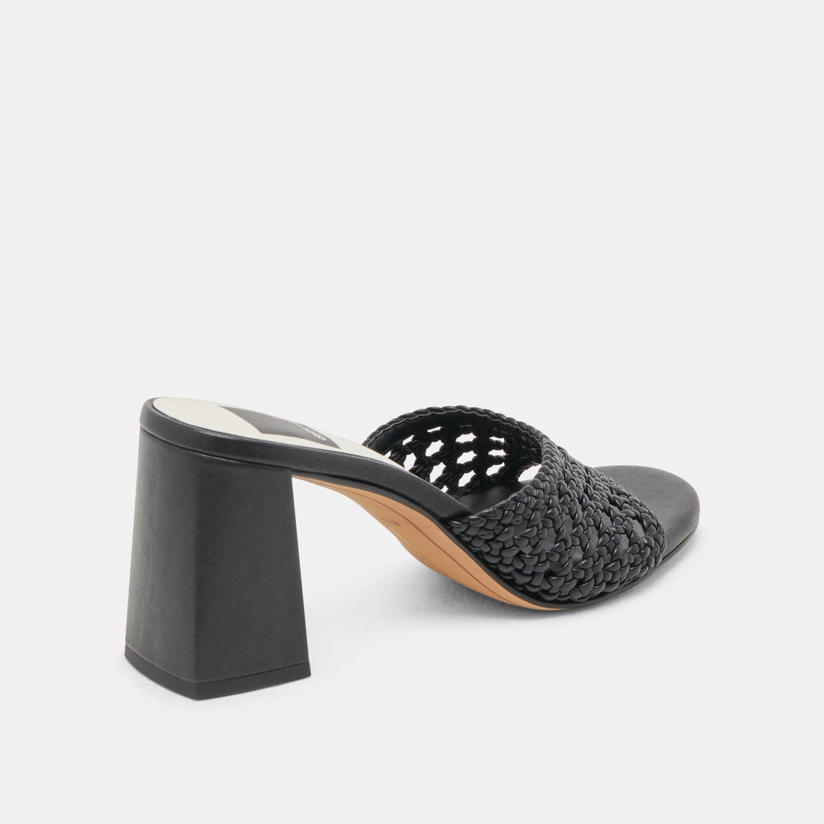 MARGOE HEELS BLACK WOVEN STELLA | Dolce Vita