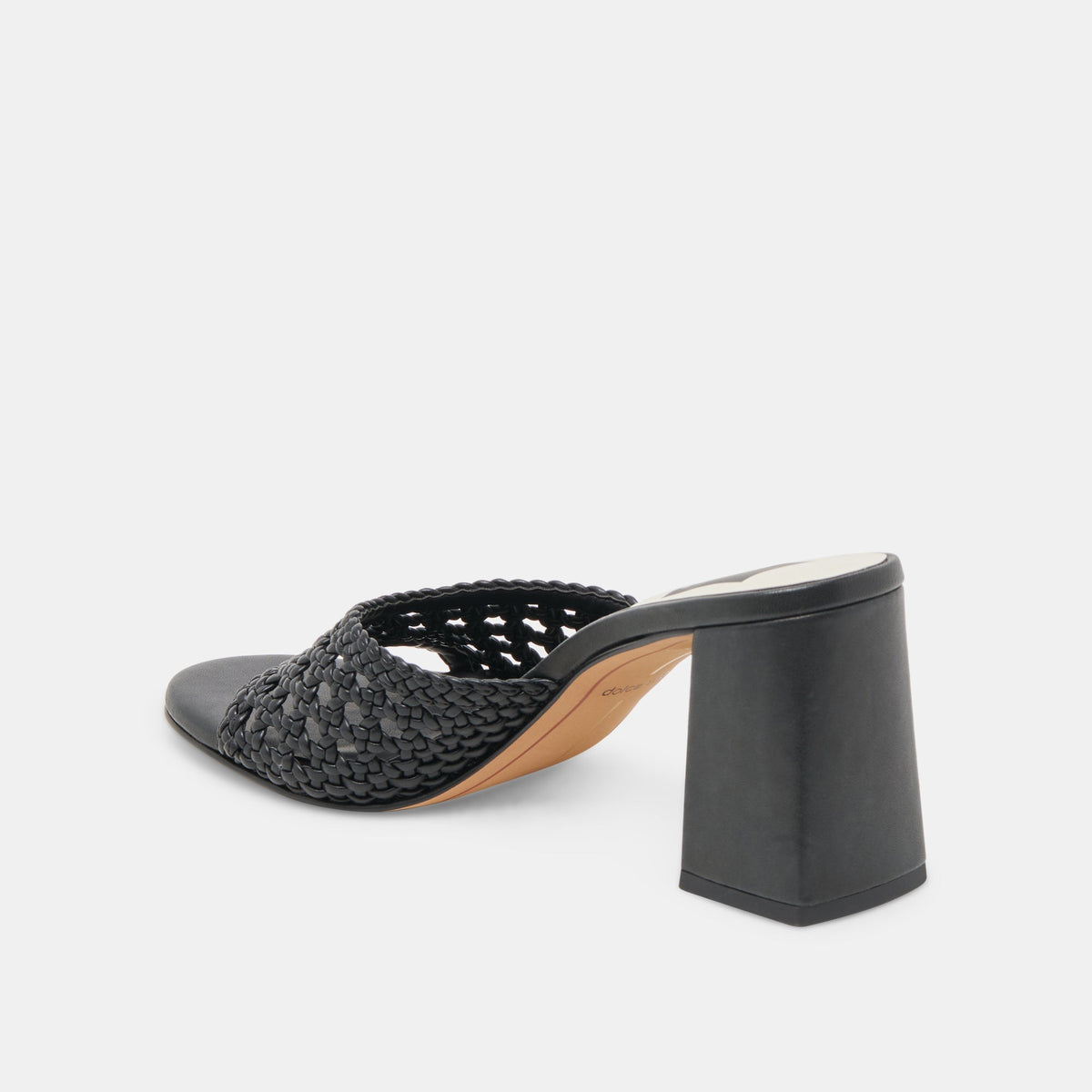 MARGOE HEELS BLACK WOVEN STELLA | Dolce Vita