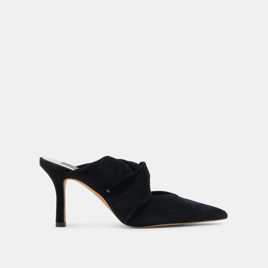 KELSY HEELS ONYX SUEDE | Dolce Vita
