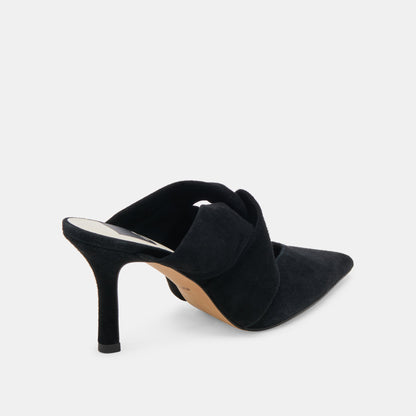 KELSY HEELS ONYX SUEDE | Dolce Vita