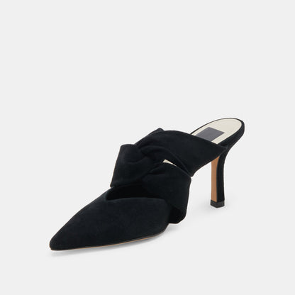 KELSY HEELS ONYX SUEDE | Dolce Vita