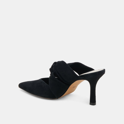 KELSY HEELS ONYX SUEDE | Dolce Vita